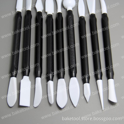 New Plastic 9pcs cake decorating modelling tool set